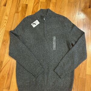 Sonoma Men's Dark Gray Zip-Up Sweater